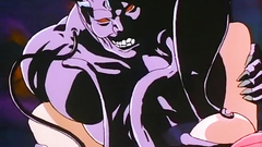 Sexy brunette gets fucked by humans and alien monsters