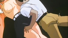 Sexy brunette gets fucked by humans and alien monsters