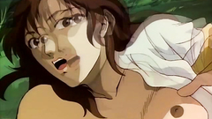 Cruel and brutal hentai porn toon with naughty brunette babe