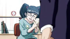 Blindfolded brunette doll in a fetish hentai toon fuck