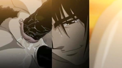 Blindfolded brunette doll in a fetish hentai toon fuck