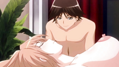 Long-haired big breasted babe gets fucked hard by her young lover