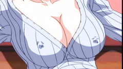 Hot busty babe with downblouse gets nailed in her trimmed twat