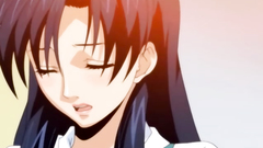 Passionate brunette babe with nice boobs feels very horny