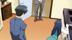 Passionate brunette babe with nice boobs feels very horny