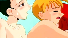 Busty hentai teens in hardcore group fuck toon