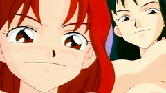 Busty hentai teens in hardcore group fuck toon