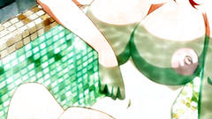 Redhead beauty with really big tits gets fucked in her pussy