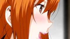 Redhead beauty with really big tits gets fucked in her pussy