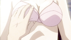 Passionate brunette babe gets creamed in her trimmed pussy