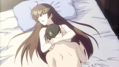 Passionate brunette babe gets creamed in her trimmed pussy