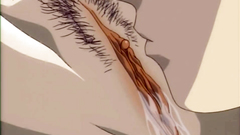 Passionate brunette babe gets creamed in her trimmed pussy