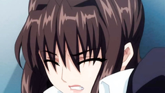 Seductive brunette secreatry gets filled with cum