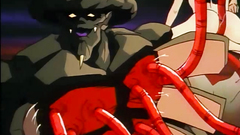 Ugly monster penetrates shaved pussy with his tentacles