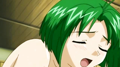 Busty lesbians have fun and sharing one cock