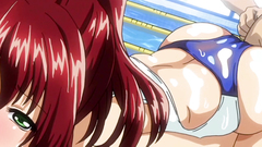 Curvy redhead babe with nice tits and butt gets nailed in the pool