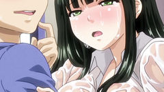 OMG, that brunette slut can't hold her lust at all!