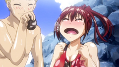 Hardcore outdoor fuck for a busty teens on the beach