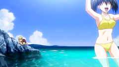 Hardcore outdoor fuck for a busty teens on the beach