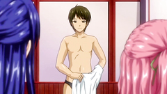 Pink-haired innocent teen first time gives blowjob