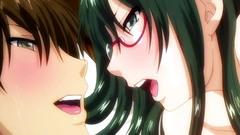 Young and nerdy teen with nice boobs shows her BJ skills