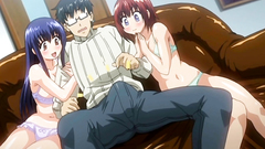 Two awesome busty sluts sharing one cock between their massive tits