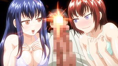 Two awesome busty sluts sharing one cock between their massive tits