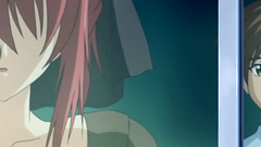 Young redhead babe in stockings creampied in her shaved pussy