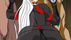 Every hole of this busty hentai slut is filled with cock or tentacle