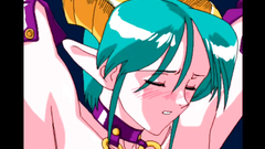 Hardcore drilling for a demonic busty slut - hentai sex video