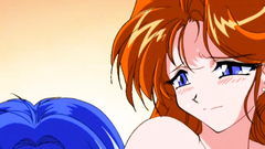 Young and seductive long-haired babes play some lesbian games