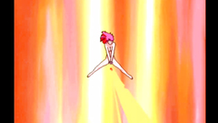 Short-haired naked babe takes the facial after a nice fuck