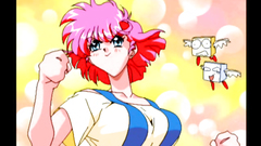 Short-haired naked babe takes the facial after a nice fuck