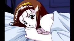 Naked young babe with perfect tits gets fucked at night