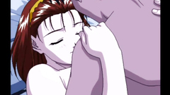 Naked young babe with perfect tits gets fucked at night