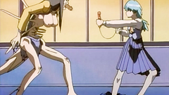 Sexy teens fight agains ugly monster in hentai xxx toon