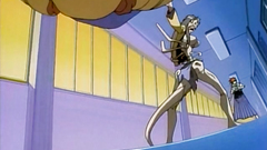 Sexy teens fight agains ugly monster in hentai xxx toon