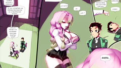 Tanjiro learning new techniques while fucking Mitsuri Kanroji - Demon Slayer Porn