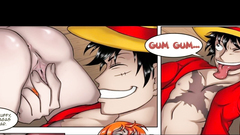 Nami Chupa y Monta La Verga de Luffy - One Piece Hentai