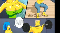 Marge fucks the gym coach