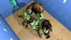 Busty Goblin Girl Pounded Hard by Futa Orcs