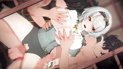 【ゼンレスゾーンゼロ】0号アンビーが複数人に乳揉まれ攻められる3Dエロアニメーション。(あんびー2。ZZZ Soldier 0 Anby gangbang.零号・安比群交)