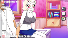 Charlie Morningstar Handjob Cum On Body - Hole House Game