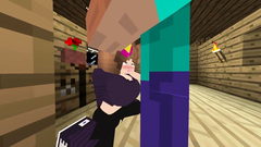 Hot sex, boobs and blow job with Jenny in minecraft