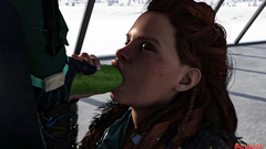 Sexverse #3 Redhead Aloy sucks monster dick and swallows cum