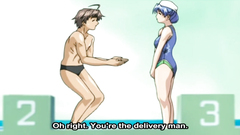 Busty slut seduces the boy at the swim facility ◆ HENTAI UNCENSORED