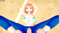 Nami from One Piece Gives An Amazing Footjob