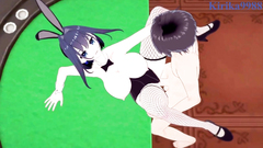 Ouro Kronii (Bunny Girl) and I have intense sex in the casino. - Hololive VTuber Hentai