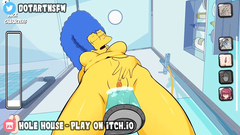 Marge Simpson MILF Clit Rubbing Squirting Orgasm In The Shower - Hole House Game