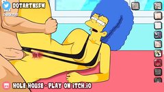 Marge Simpson MILF Thick Thighs Spread X Ray Creampie - Hole House Game